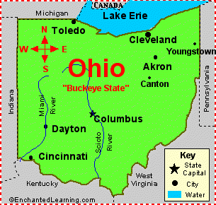 Cities Map of Ohio