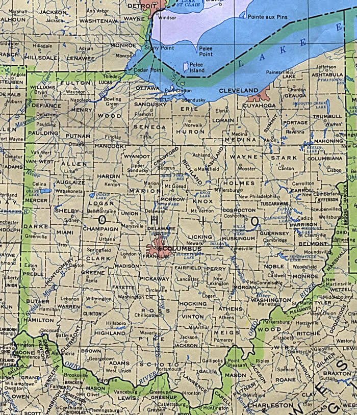 Ohio State Map