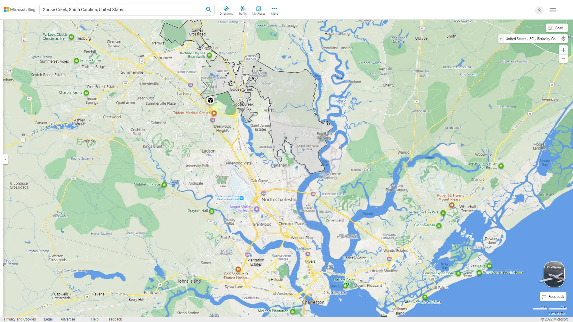 Goose Creek Sc Map Goose Creek, South Carolina Map