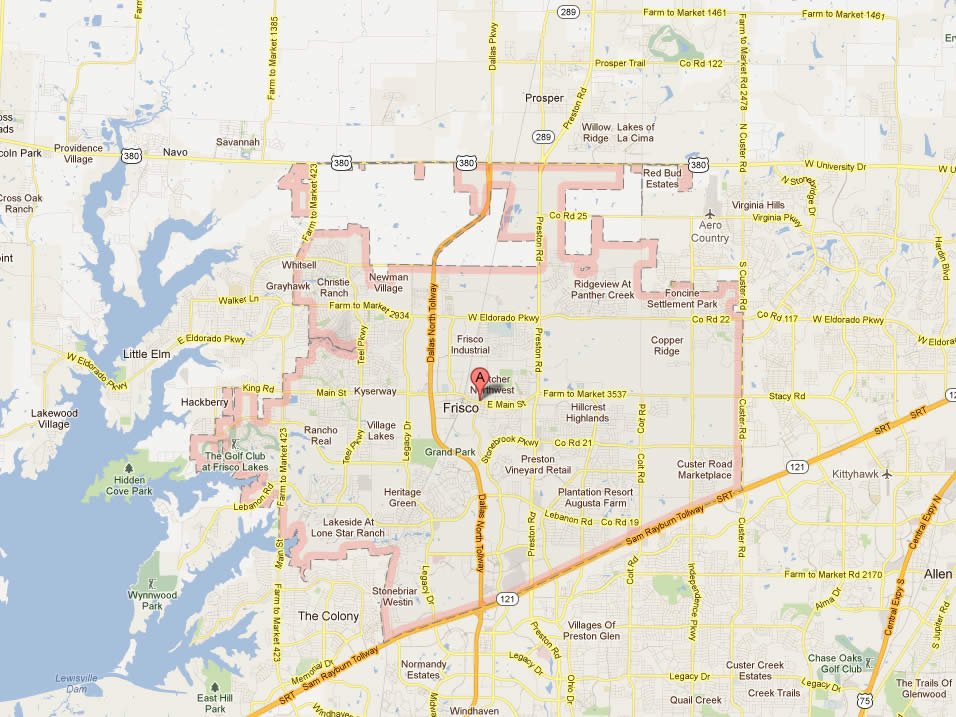 map of frisco