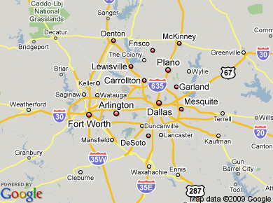 irving texas map