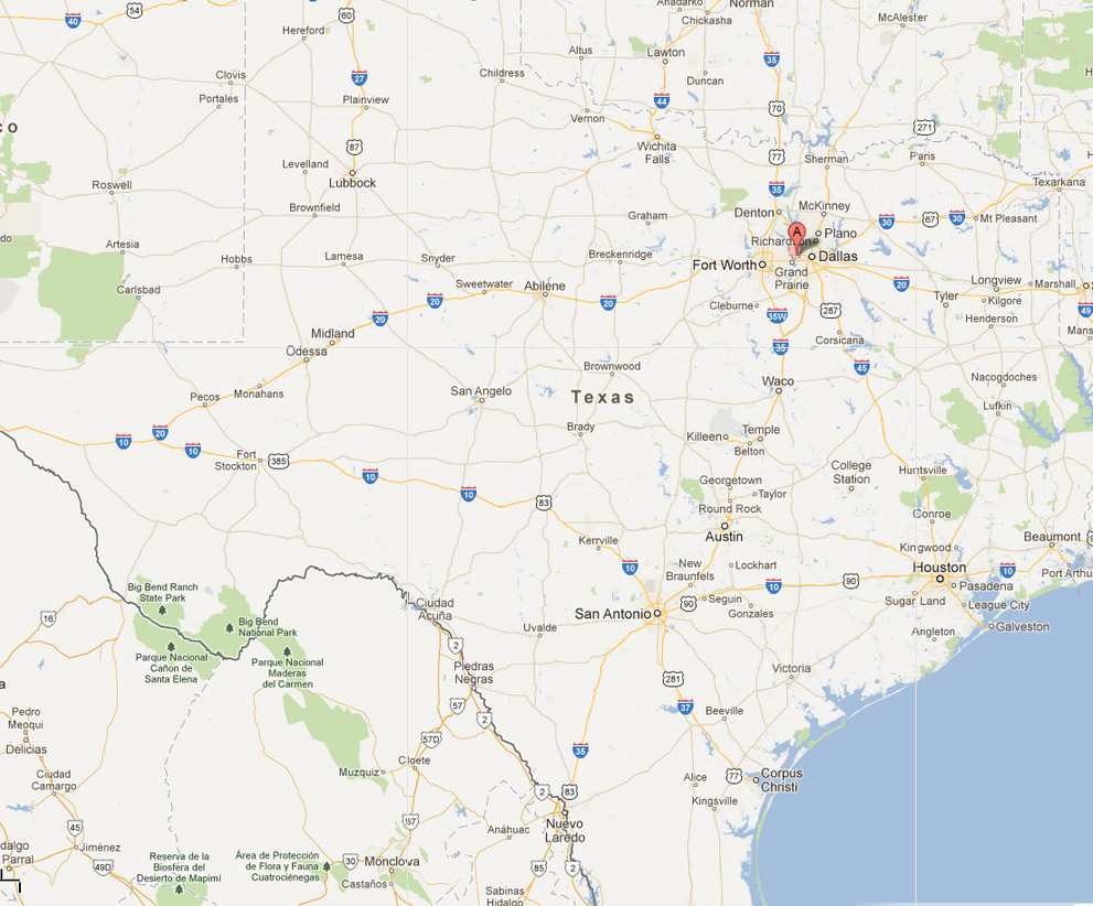 irving texas state map