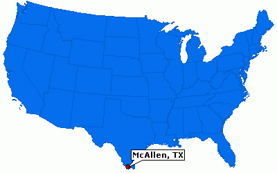 mcallen map usa