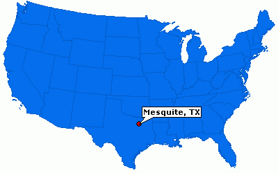 mesquite map usa