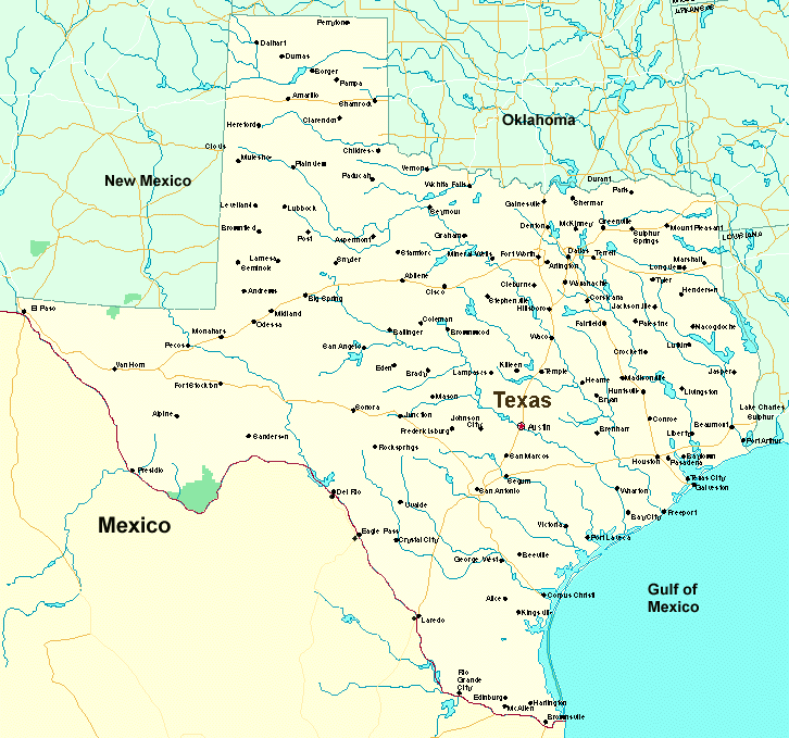 texas water maps