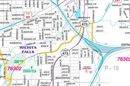 wichita falls map