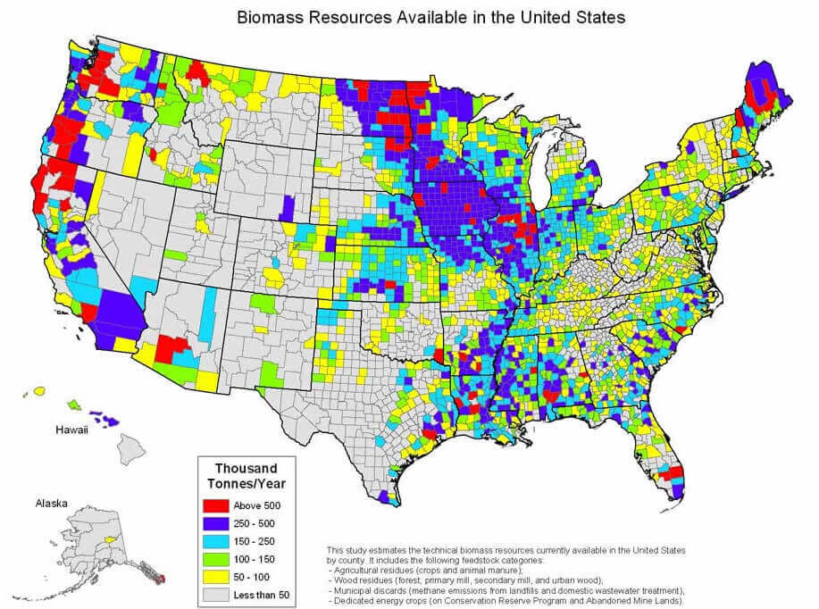 United States Biomass Map
