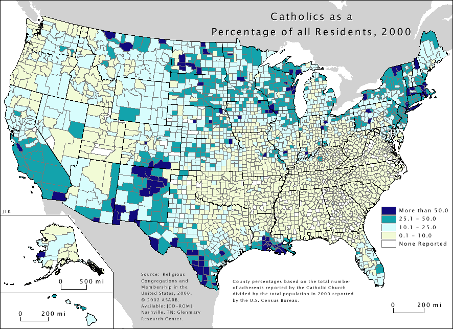 united states catholic map