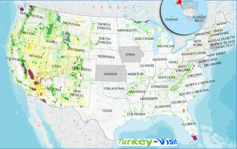 United States Recreation Area Maps