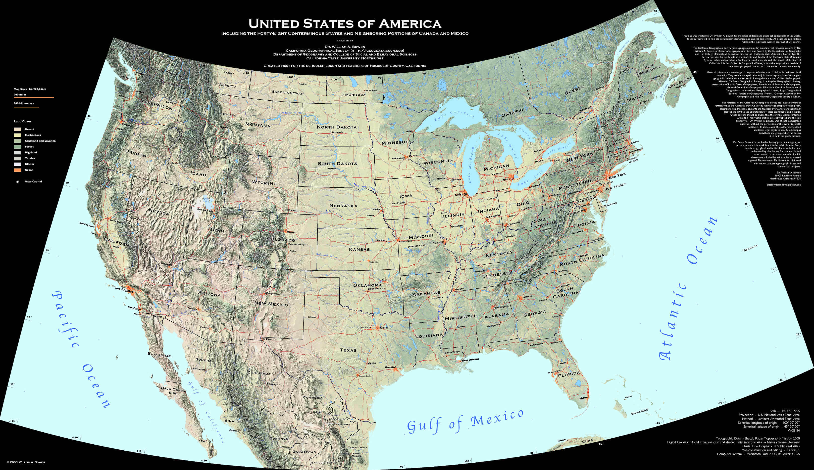 united states wall map