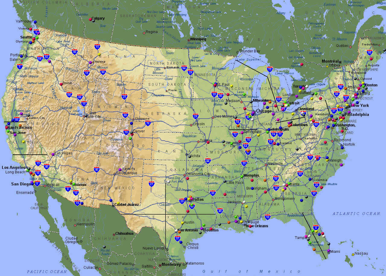USA Highways Map