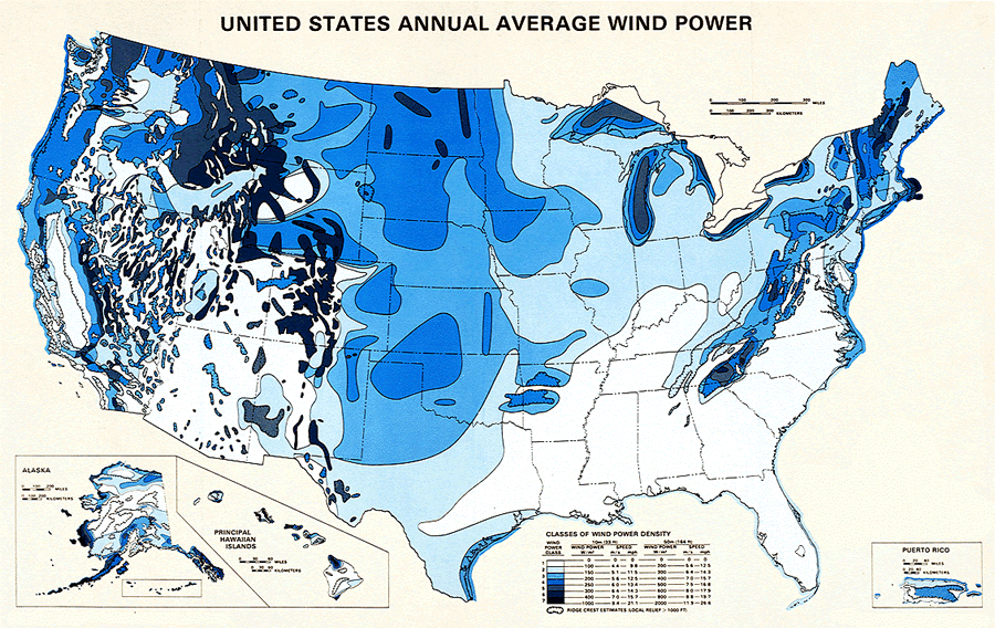 USA Wind Map