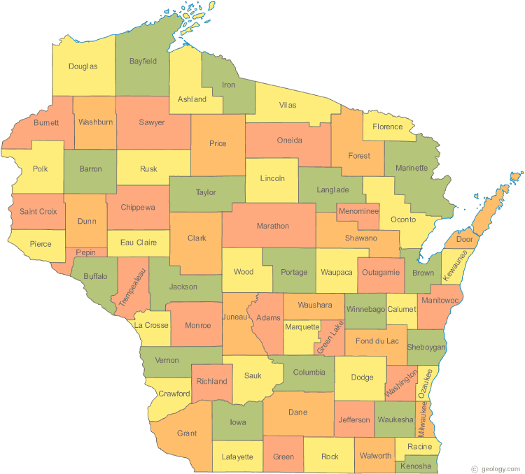 Wisconsin Map United States