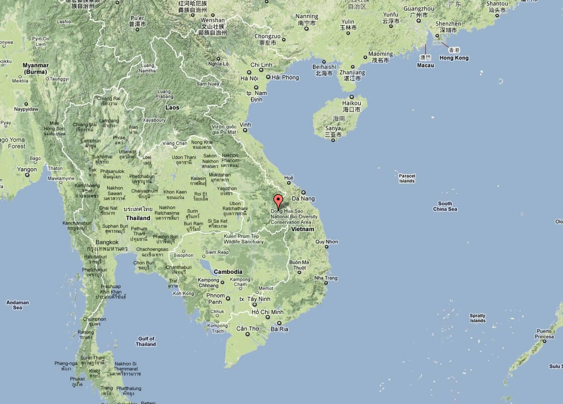 topographic map of vietnam