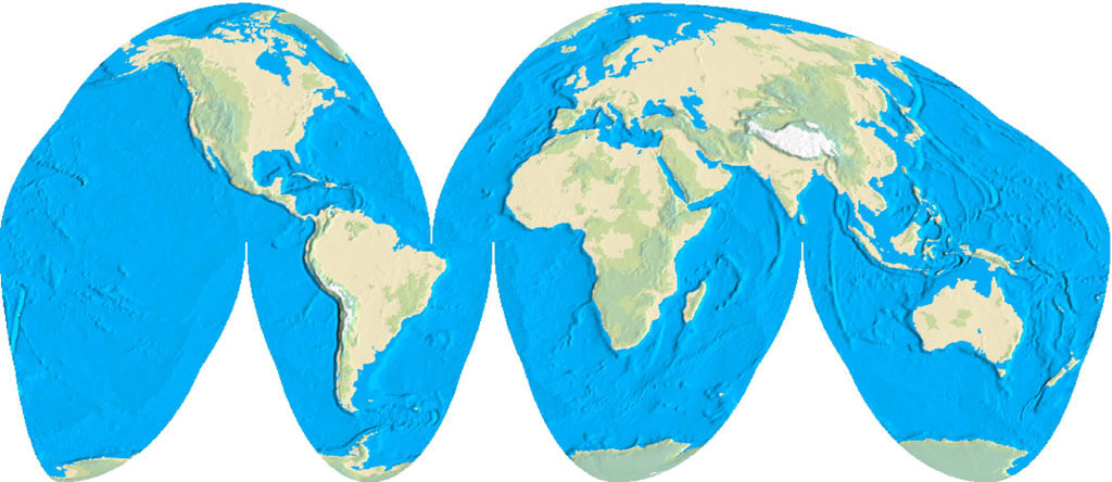 World Inland Map