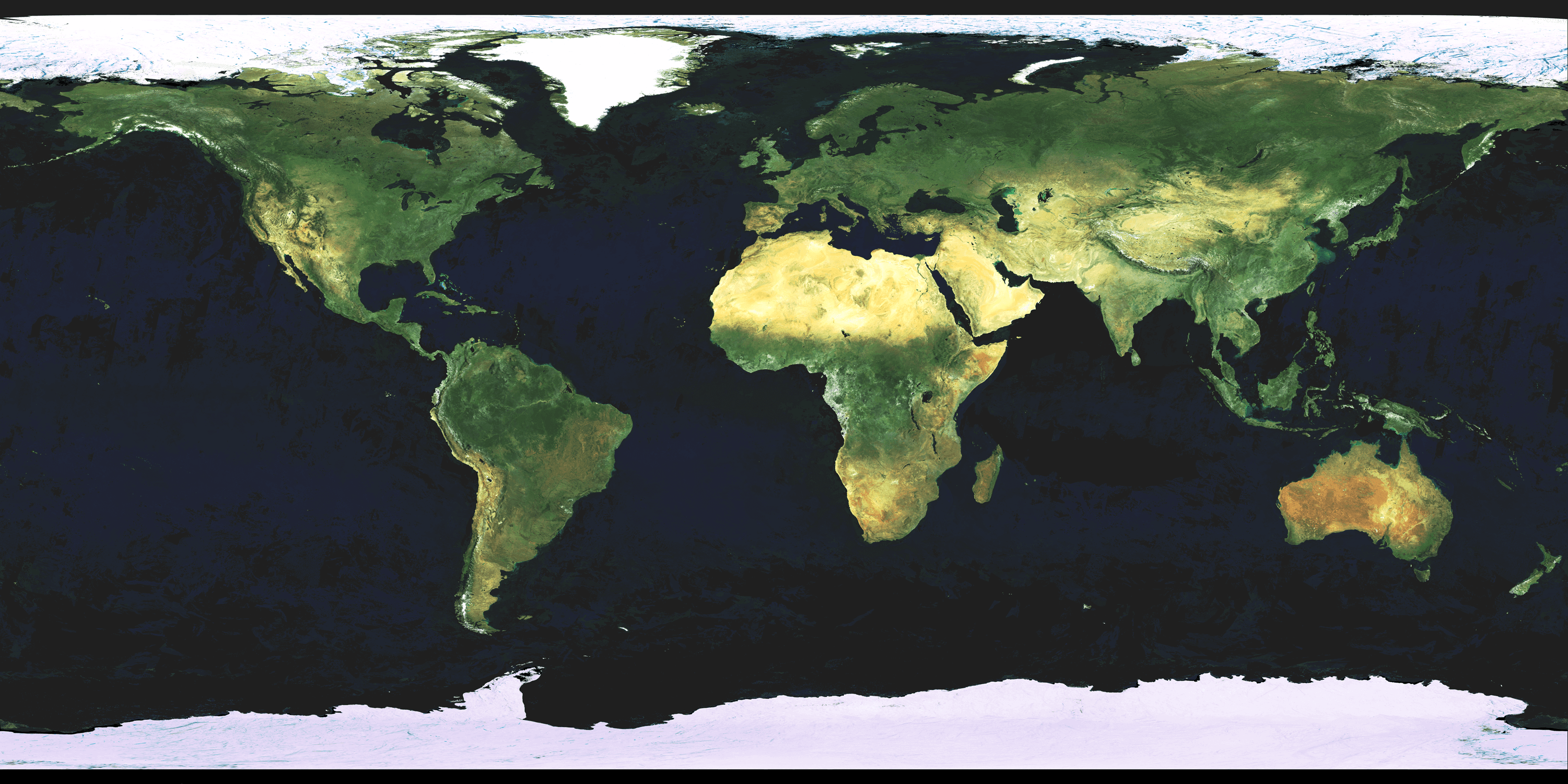 World Satallite Map